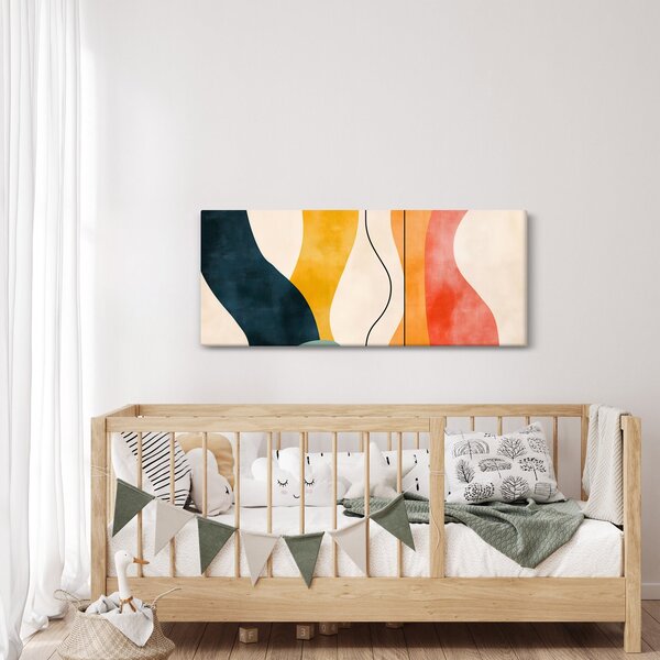 Kép - Minimalista színes illusztráció II. (120x50 cm)