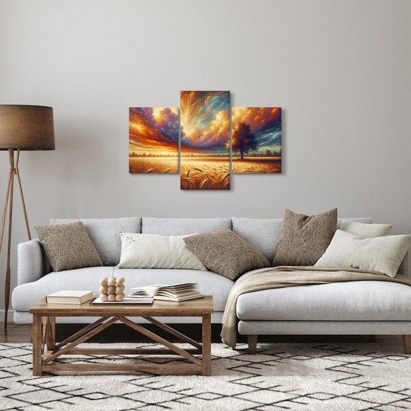 Kép – Fa a mezőn (90x60 cm)