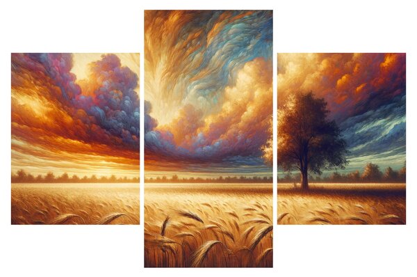 Kép – Fa a mezőn (90x60 cm)