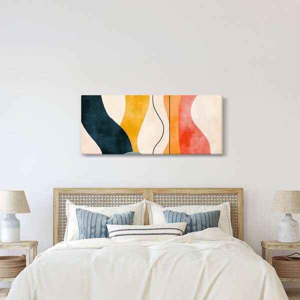 Kép - Minimalista színes illusztráció II. (120x50 cm)