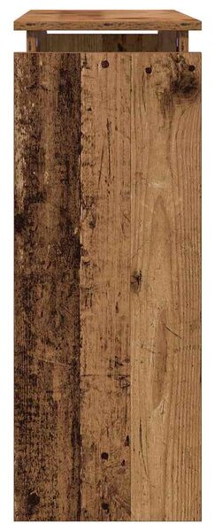 Szürke sonoma szerelt fa tálalóasztal 80 x 30 x 80 cm
