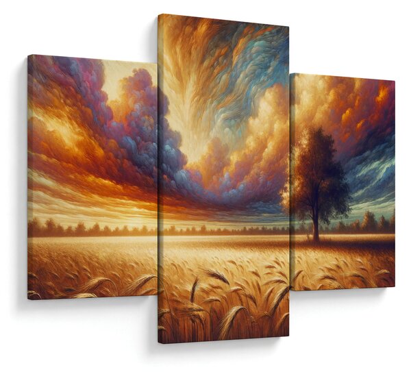 Kép – Fa a mezőn (90x60 cm)