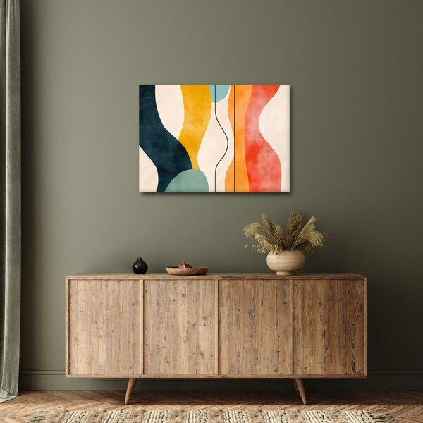 Kép - Minimalista színes illusztráció II. (70x50 cm)