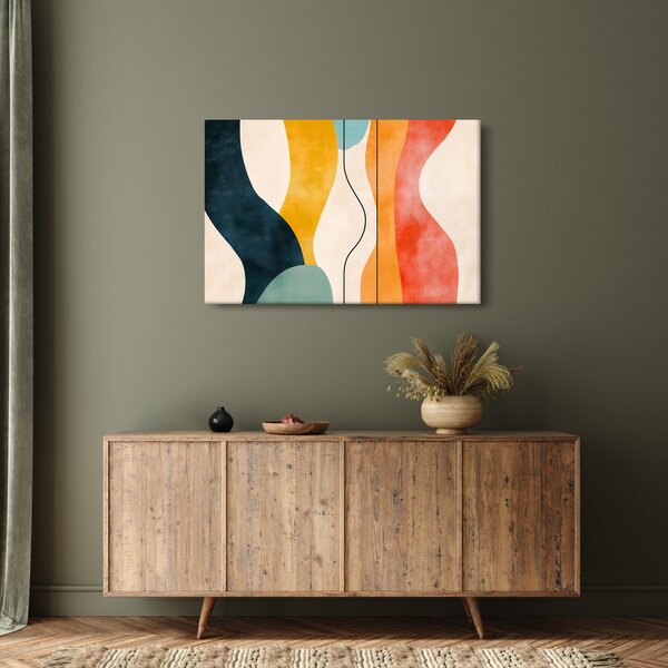 Kép - Minimalista színes illusztráció II. (90x60 cm)