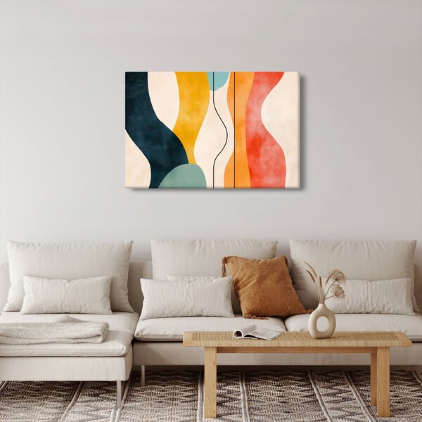 Kép - Minimalista színes illusztráció II. (90x60 cm)
