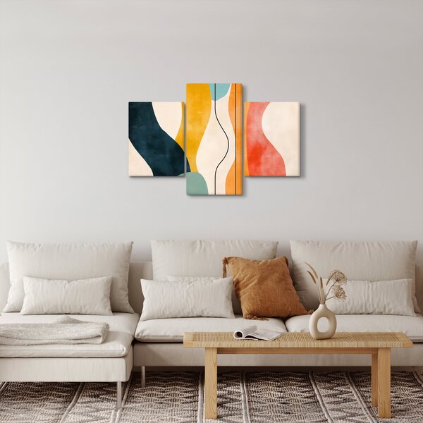 Kép - Minimalista színes illusztráció II. (90x60 cm)