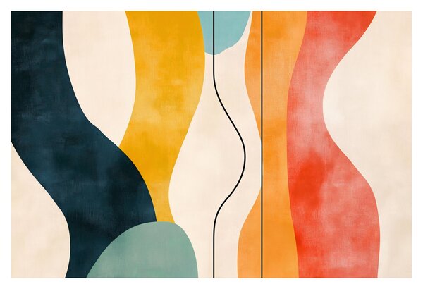 Kép - Minimalista színes illusztráció II. (90x60 cm)