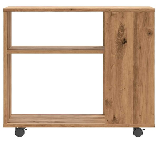 Oldalasztal kézműves tölgy 70x35x55 cm műszaki fa