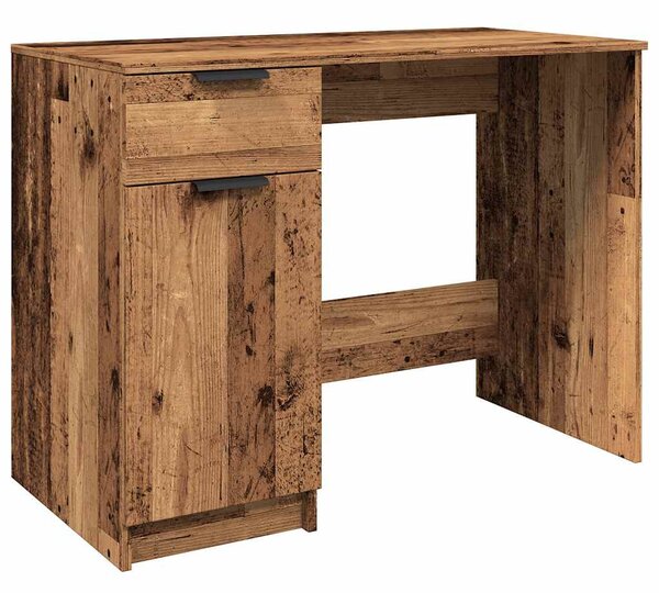 Íróasztal régi fa 100x50x75 cm műszaki fa