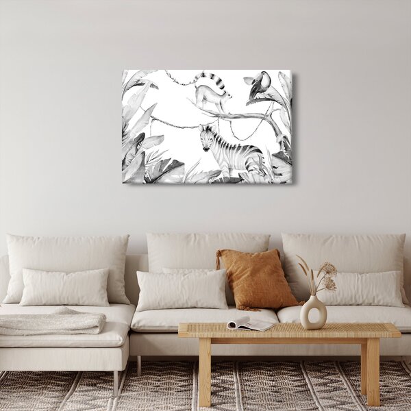 Kép - Akvarell dzsungel (90x60 cm)