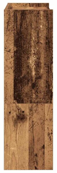 Antik fa szerelt fa cipőtartó 60x25x81 cm