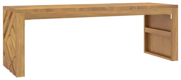 Tömör tíkfa dohányzóasztal 110x35x38 cm