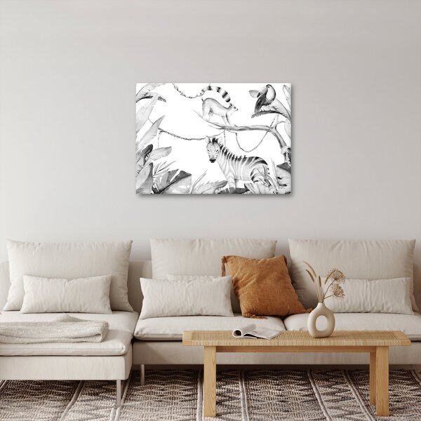 Kép - Akvarell dzsungel (70x50 cm)