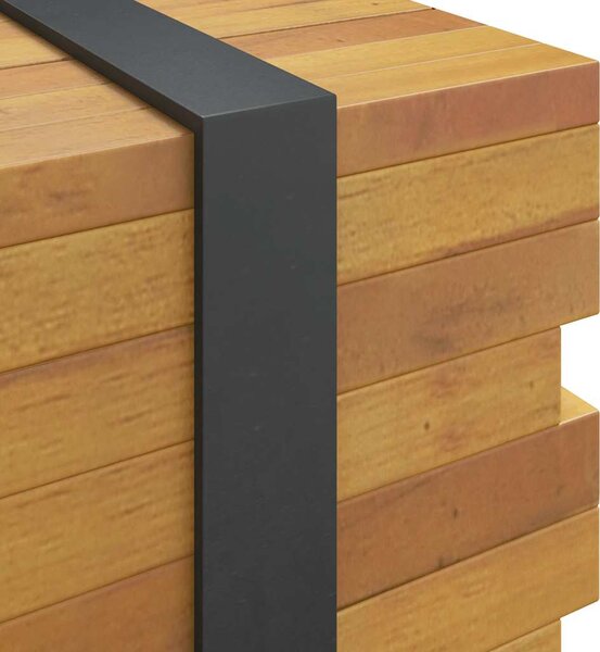 Dohányzóasztal 110x45x35 cm tömör fa teakfa