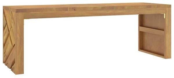 Tömör tíkfa dohányzóasztal 110x35x38 cm