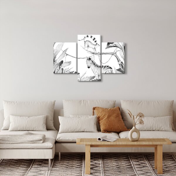 Kép - Akvarell dzsungel (90x60 cm)
