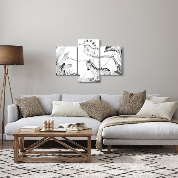 Kép - Akvarell dzsungel (90x60 cm)