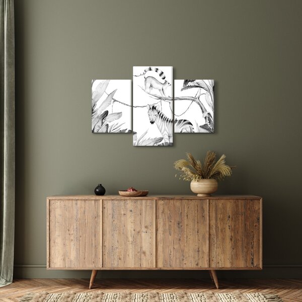 Kép - Akvarell dzsungel (90x60 cm)