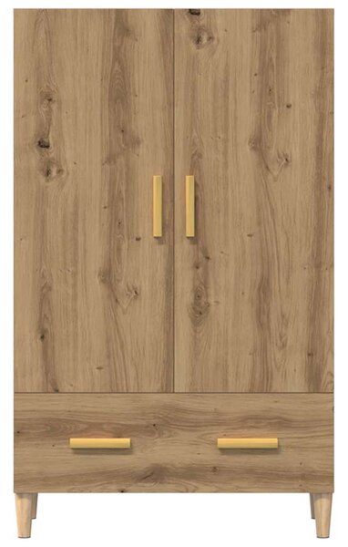 Highboard artisan tölgy 70x31x115 cm gépi úton előállított fa