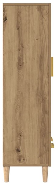 Highboard artisan tölgy 70x31x115 cm gépi úton előállított fa