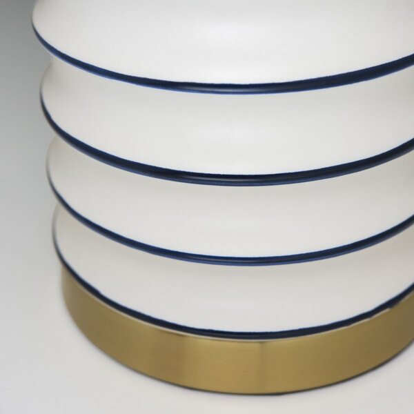 Cosmolight modern asztali lámpa coastal fehér sárgaréz cost01026br-wh
