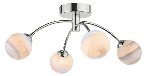 Dar lighting modern mennyezeti lámpa izzy csiszolt króm sokszínű darizz0450-07