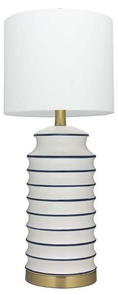 Cosmolight modern asztali lámpa coastal fehér sárgaréz cost01026br-wh