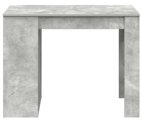 Íróasztal fiókkal és polccal betonszürke 102x62x77,5 cm műfa