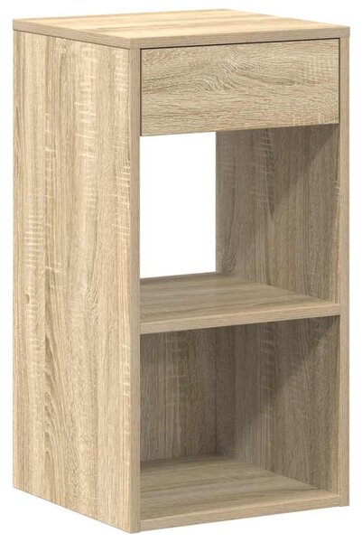Éjjeliszekrények fiókkal 2 db sonoma tölgy 35x34x66,5 cm