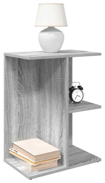 Éjjeliszekrények 2db szürke sonoma 46,5x29x61cm szerkesztett fa