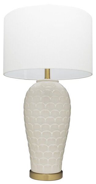 Cosmolight modern asztali lámpa murcia fehér sárgaréz cost01033br-wh