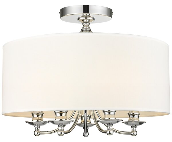 Cosmolight glamour modern mennyezeti lámpa abu dhabi fehér króm cosc05428ch-wh