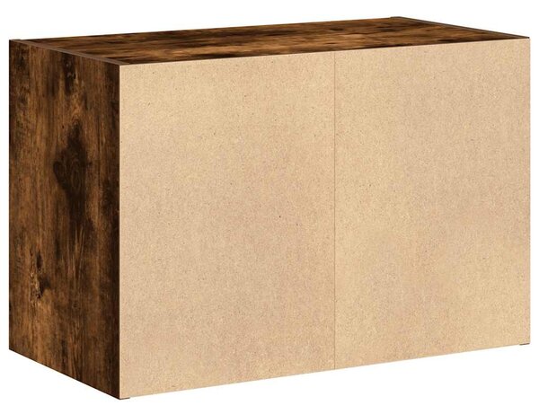 Szekrény 2 fiókkal füstölt tölgy 60x31x40 cm gépi forgácsolt fa
