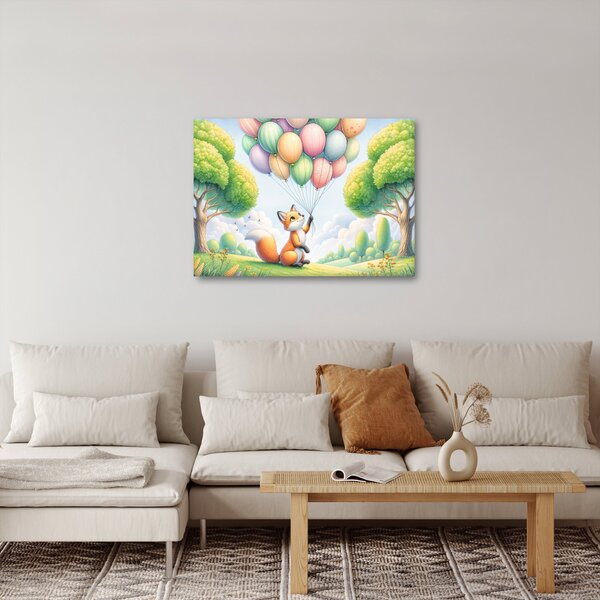 Kép – Boldog róka (70x50 cm)
