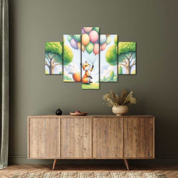 Kép – Boldog róka (150x105 cm)