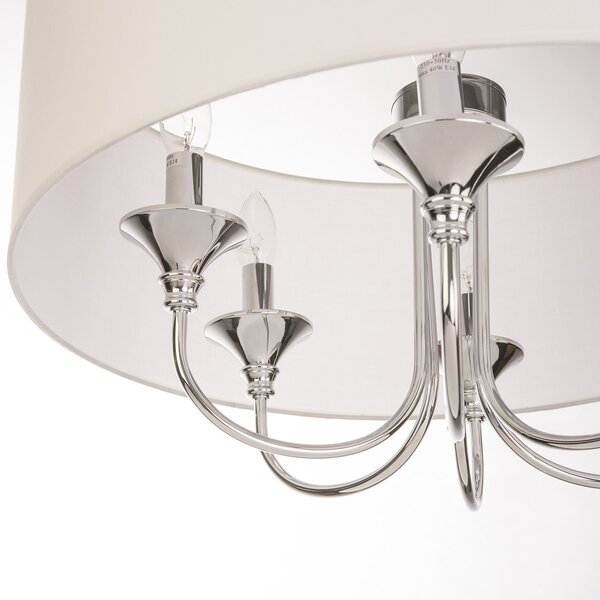 Cosmolight glamour klasszikus csillár abu dhabi fehér króm cosp06512ch-wh