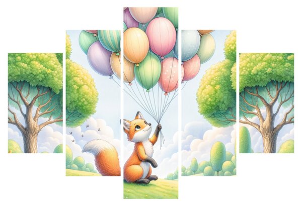 Kép – Boldog róka (150x105 cm)