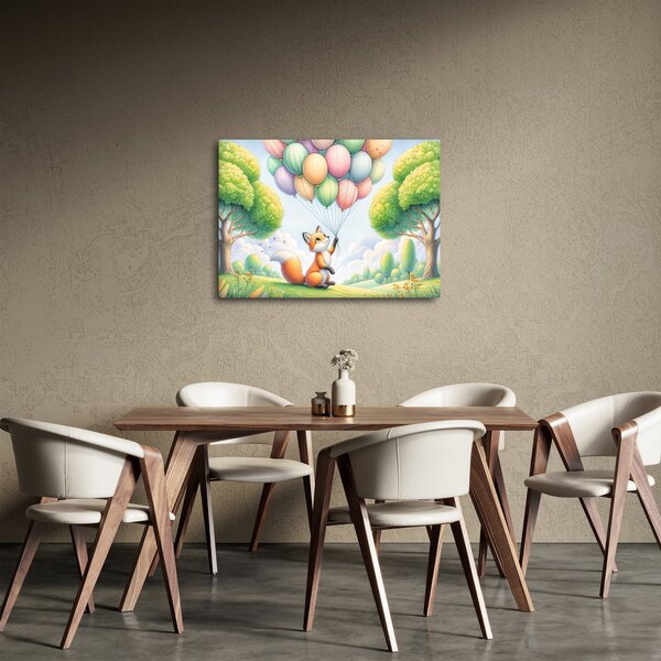 Kép – Boldog róka (70x50 cm)