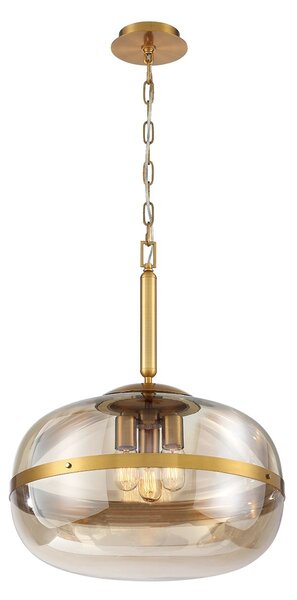 Quintiesse modern függeszték nottingham antik sárgaréz borostyán elsqn-nottingham3pab
