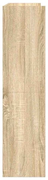Sonoma tölgy színű szerelt fa cipőtartó 80x25x100 cm