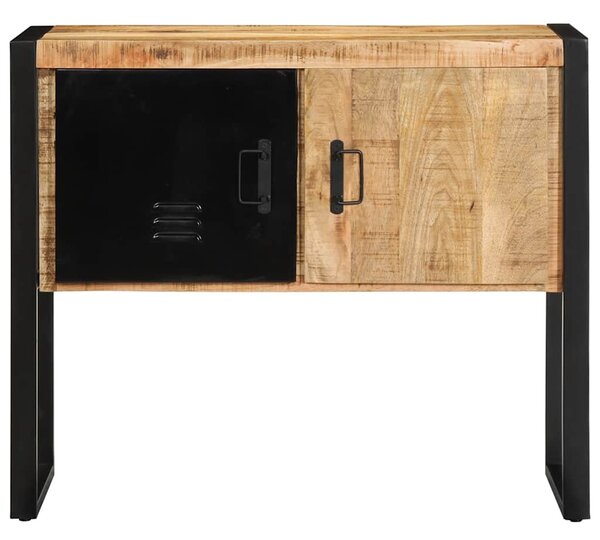 Konzolszekrény 90x35x75 cm Tömör durva fa mangó
