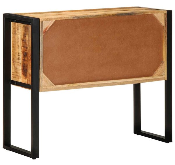 Konzolszekrény 90x35x75 cm Tömör durva fa mangó