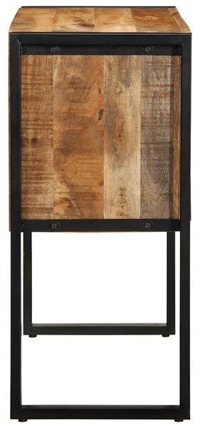 Konzolszekrény 90x35x75 cm Tömör durva fa mangó