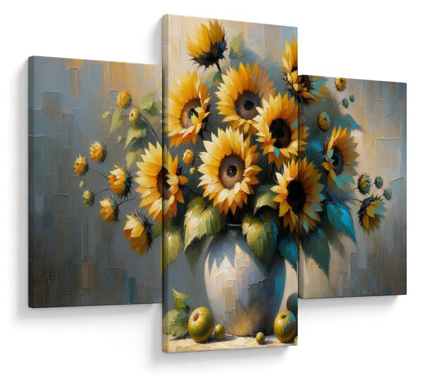 Kép – Napraforgós váza (90x60 cm)