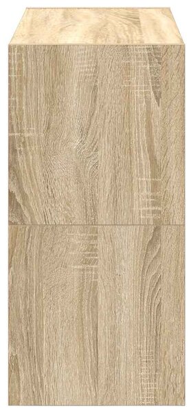 2 db sonoma tölgy cipőtartó állvány halmozható 60 x 30 x 30,5cm