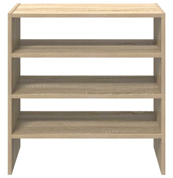 2 db sonoma tölgy cipőtartó állvány halmozható 60 x 30 x 30,5cm