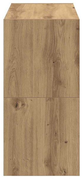 2 db kézműves tölgy cipőtartó állvány halmozható 60x30x30,5 cm