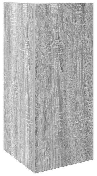 Szürke sonoma színű kisasztal polccal 25,5 x 27 x 60 cm