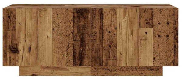Antik fa színű szerelt fa TV-szekrény LED-ekkel 200x35x40 cm