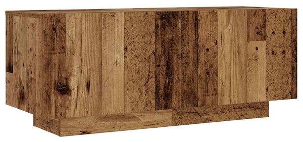 Antik fa színű szerelt fa TV-szekrény LED-ekkel 260x35x40 cm